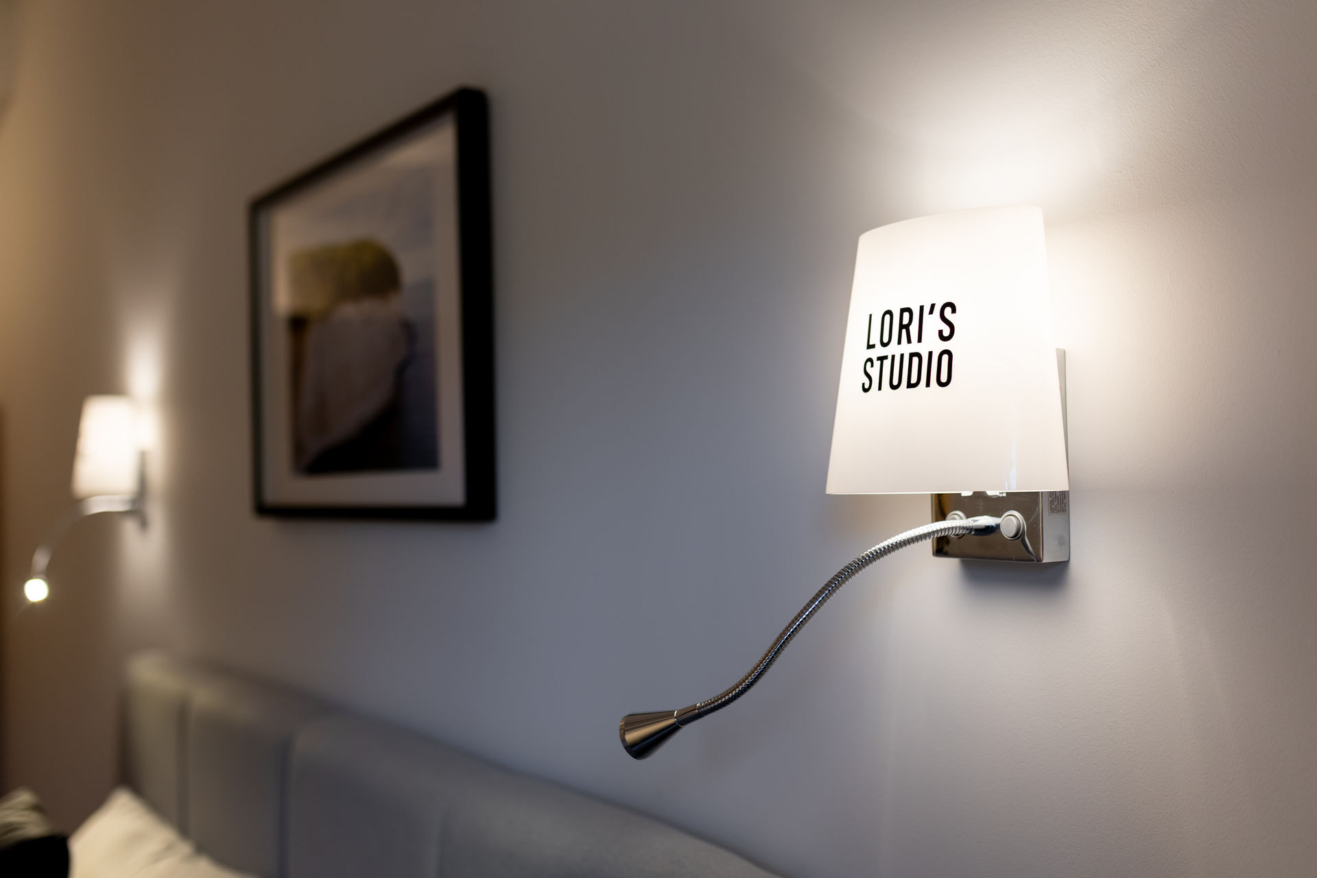 Schlafzimmer Branding Lampe